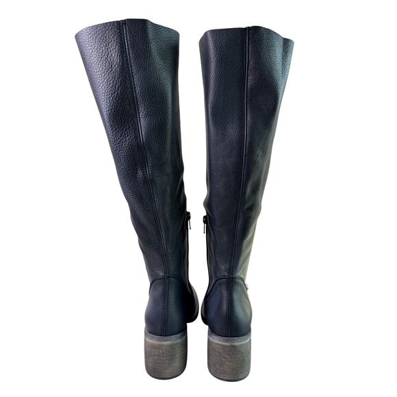 Free People Essential Tall Slouch Boot Women's Size EU37 Black Leather Round Toe - Picture 6 of 13